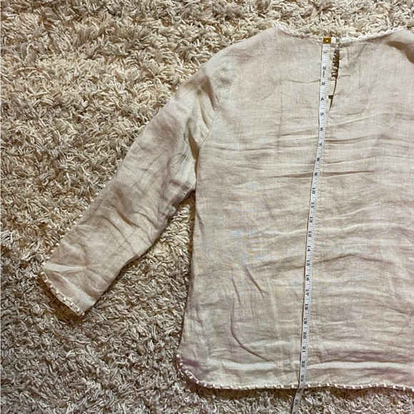 J Crew 100% Linen Blouse Shirt - Picture 5 of 5